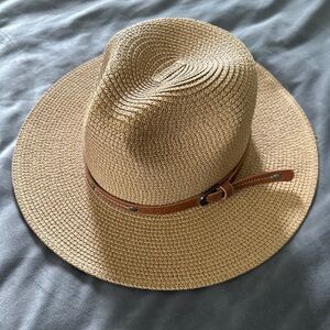 Straw Hat with Buckle
